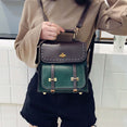 Vintage Pu Leather Women Backpack