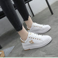 Fashion Breathable PU Leather Women Sneakers