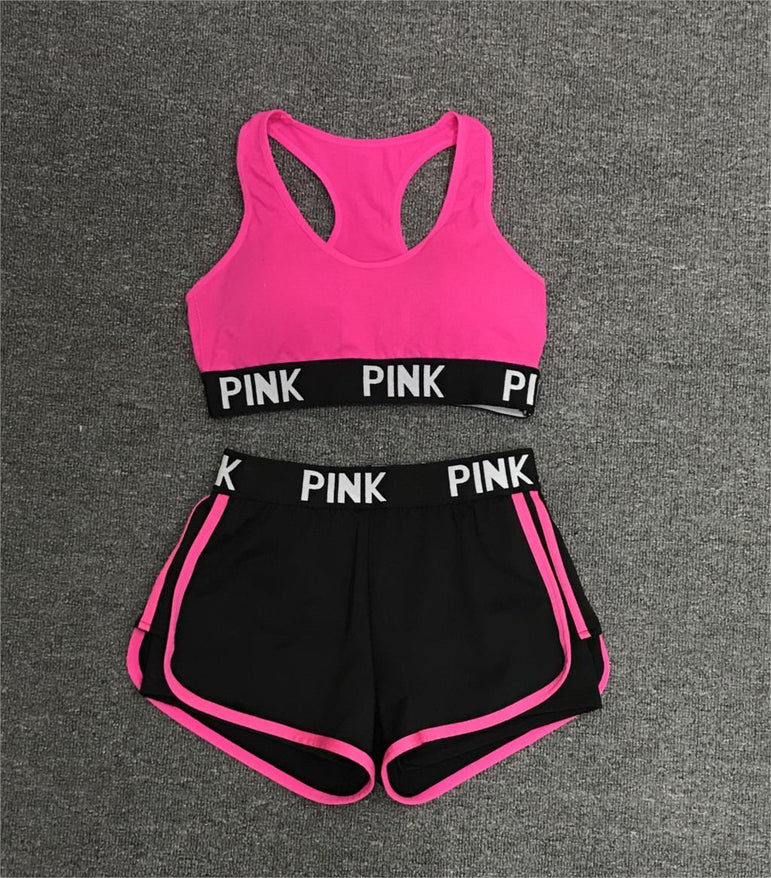 Yoga Set Women Sport Suit Letter Sportswear