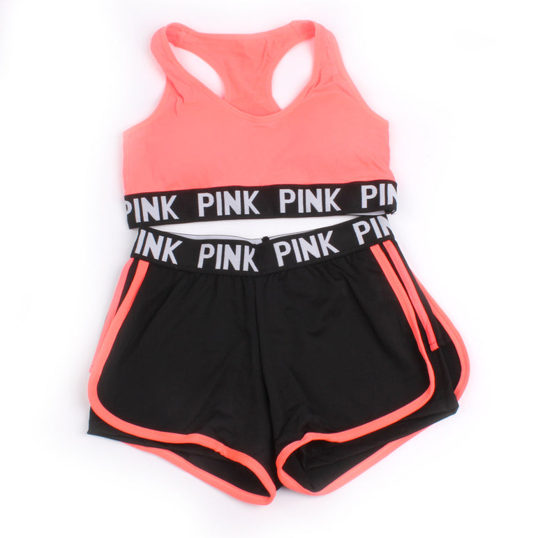 Yoga Set Women Sport Suit Letter Sportswear