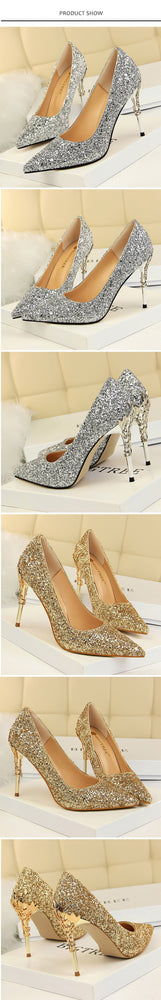 Spring High Thin Heels Pointed Toe