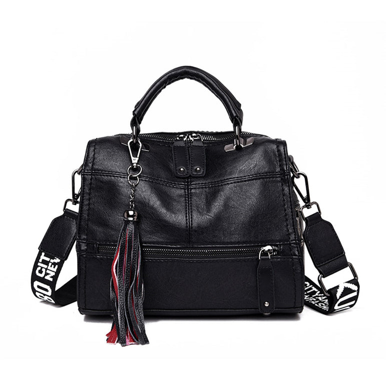 Vintage Leather Tassel Luxury Handbag