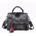 Vintage Leather Tassel Luxury Handbag