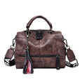 Vintage Leather Tassel Luxury Handbag