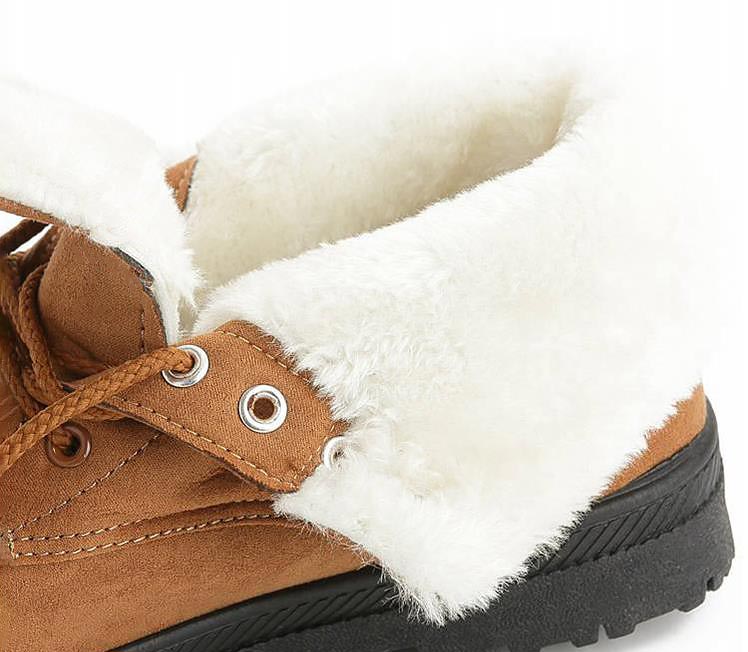 Fur plush women winter boots