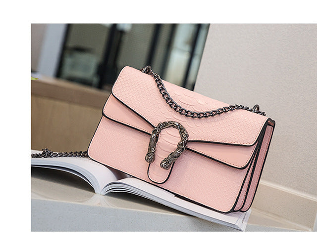 Snake Fashion Women Alligator PU Leather Bag