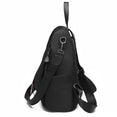 Anti-theft backpack solid color bag