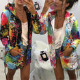 Outerwear Coats Fashion Tie dyeing Print