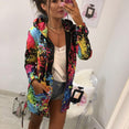 Outerwear Coats Fashion Tie dyeing Print