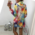 Outerwear Coats Fashion Tie dyeing Print