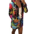 Outerwear Coats Fashion Tie dyeing Print