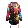 Outerwear Coats Fashion Tie dyeing Print