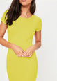 Spring Party Dress Fashion Solid O-Neck