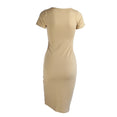 Spring Party Dress Fashion Solid O-Neck