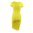 Spring Party Dress Fashion Solid O-Neck