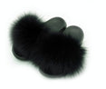 Real Fox Fur Slides Women Non-slip Slippers