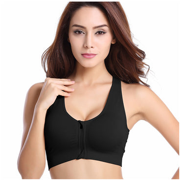 Zipper Push Up Sports Bras