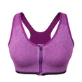 Zipper Push Up Sports Bras