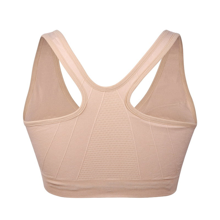 Zipper Push Up Sports Bras