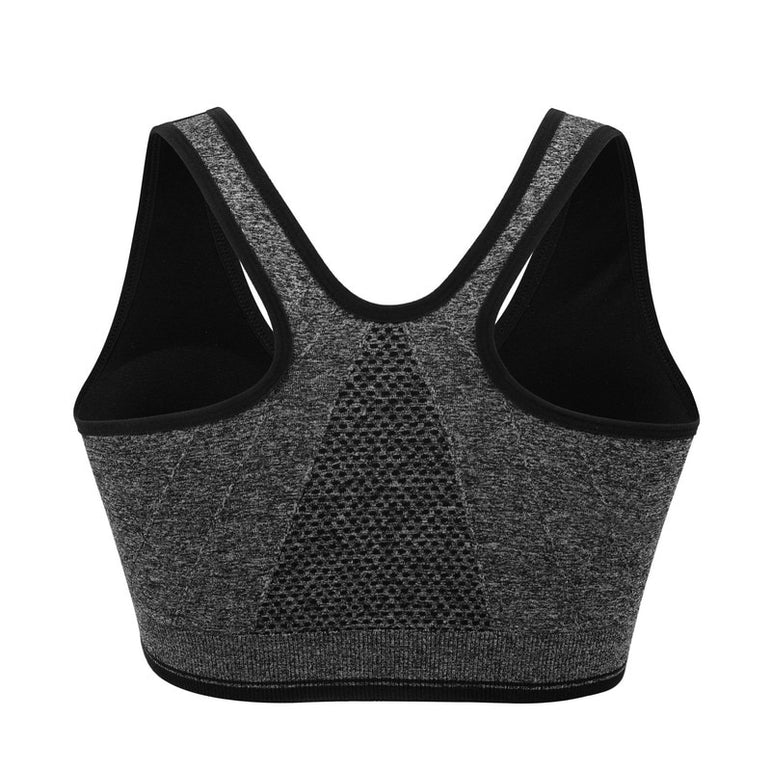 Zipper Push Up Sports Bras