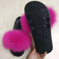 Cute Plush Fox Hair Fluffy Slippers