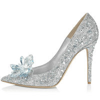 European Wedding Rhinestone Crystal Shoes