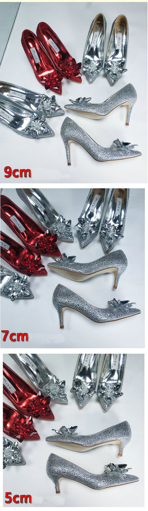 European Wedding Rhinestone Crystal Shoes