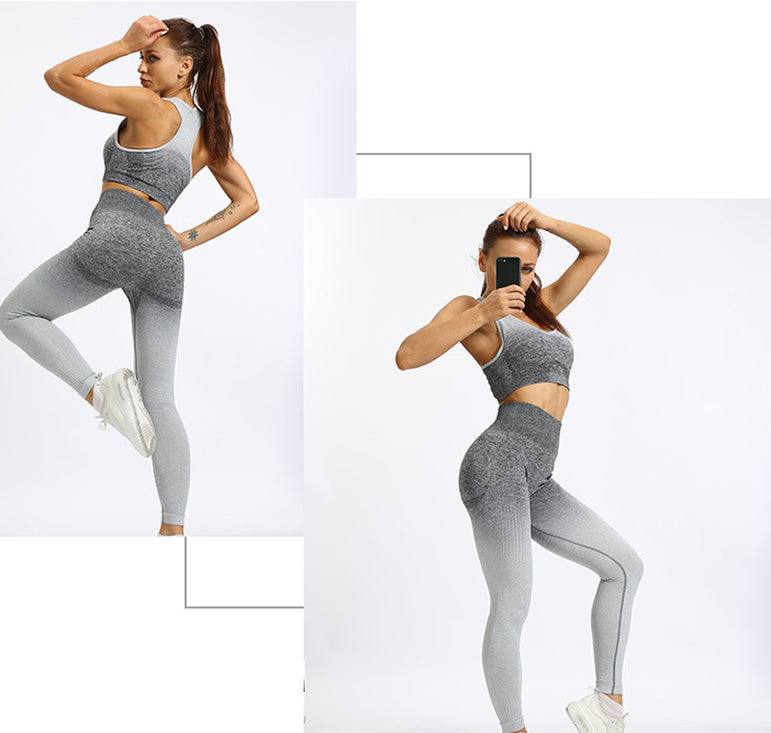 Ombre Yoga Set Sports Gym Set