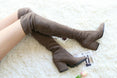 Over Knee High Elastic Fabric Women Boots