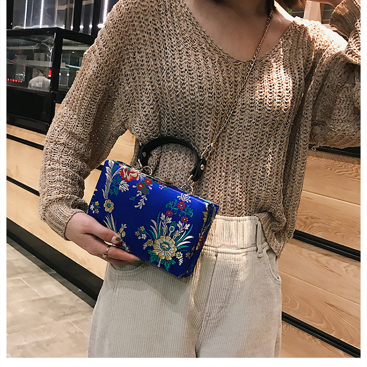 Flowers Style Fashion Party Clutch Bag