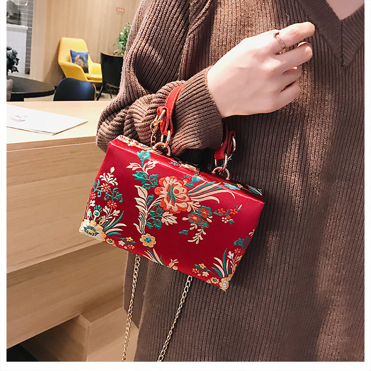 Flowers Style Fashion Party Clutch Bag