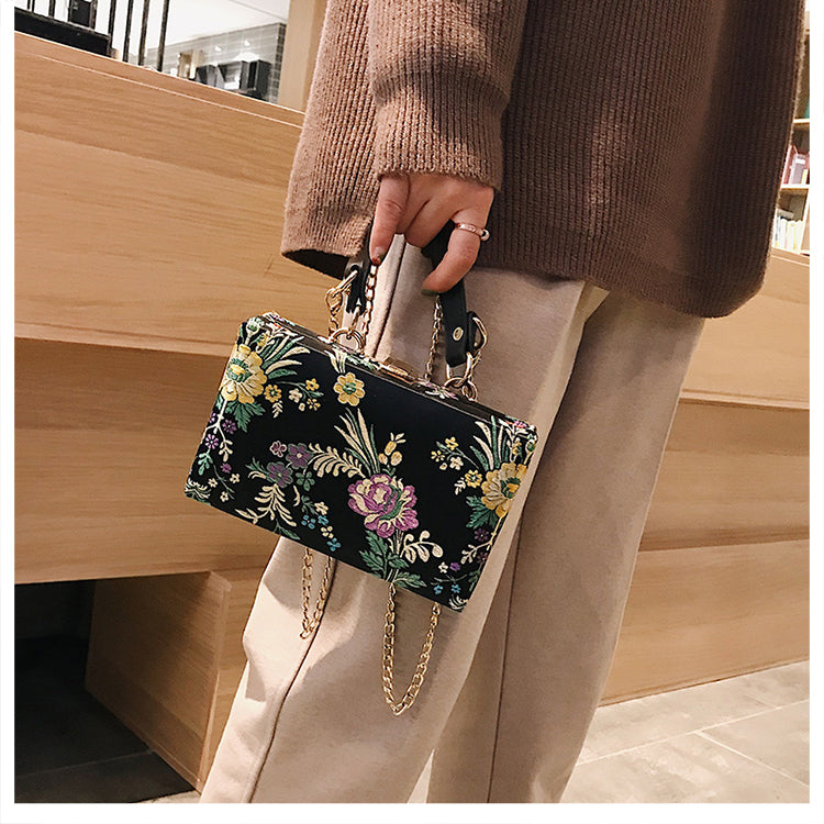 Flowers Style Fashion Party Clutch Bag