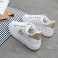 Fashion Breathable PU Leather Women Sneakers