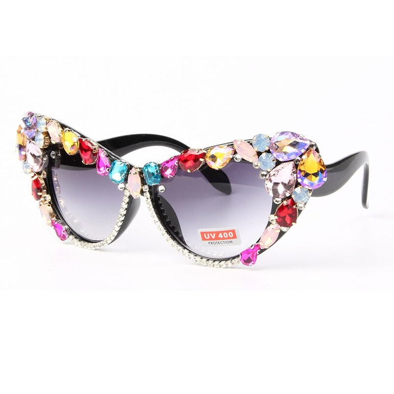 Flower Oversize Cat Eye Sunglasses