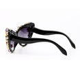 Flower Oversize Cat Eye Sunglasses