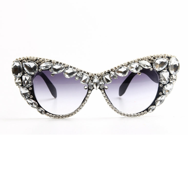 Flower Oversize Cat Eye Sunglasses