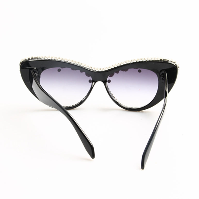 Flower Oversize Cat Eye Sunglasses