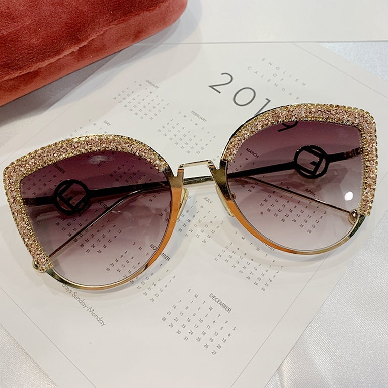 Women Cat Eye Italy Fashion Luxury Sun glasses