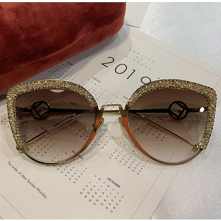 Women Cat Eye Italy Fashion Luxury Sun glasses