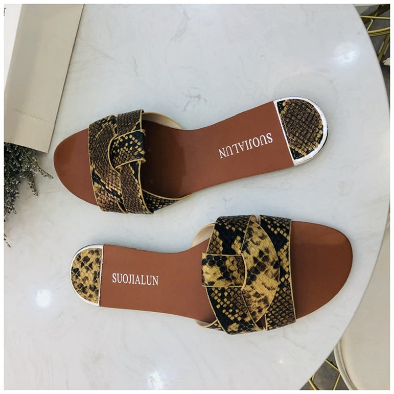 New Brand Mixed Colors Women Flat Slipper