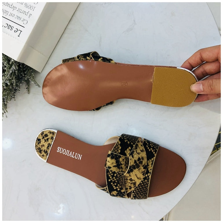 New Brand Mixed Colors Women Flat Slipper