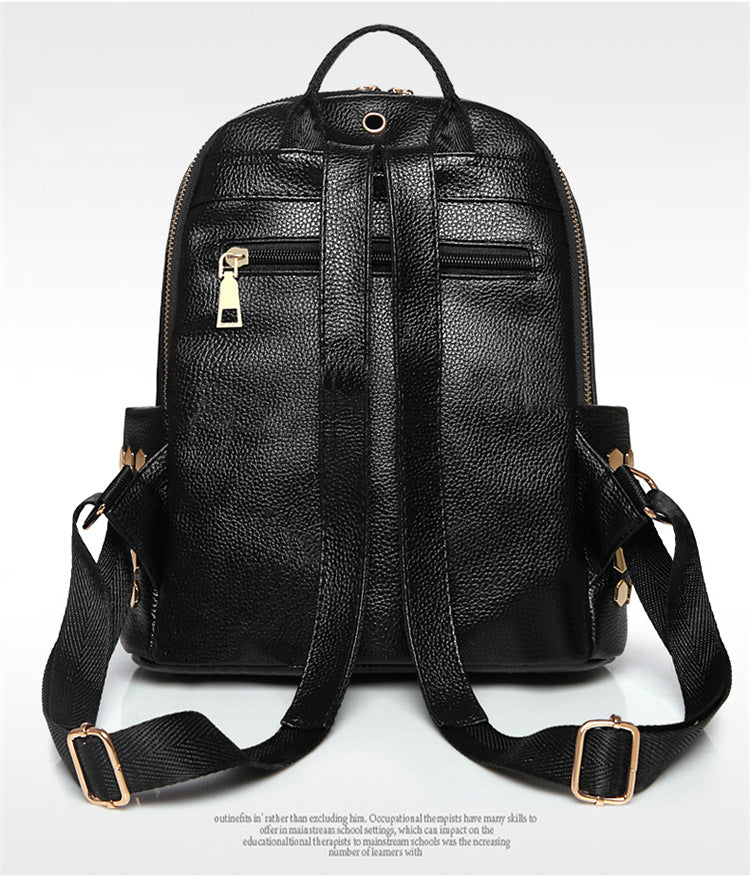 Luxury Famous Women PU Leather Backpack