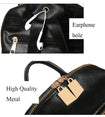 Luxury Famous Women PU Leather Backpack