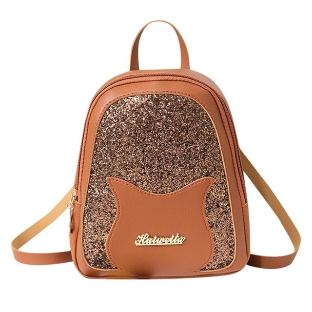 Shining Girl's Small Backpack Teenage