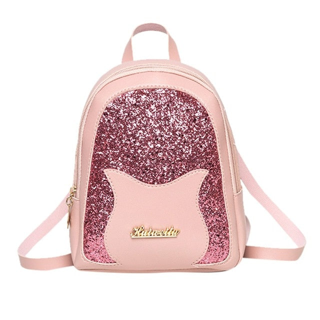 Shining Girl's Small Backpack Teenage