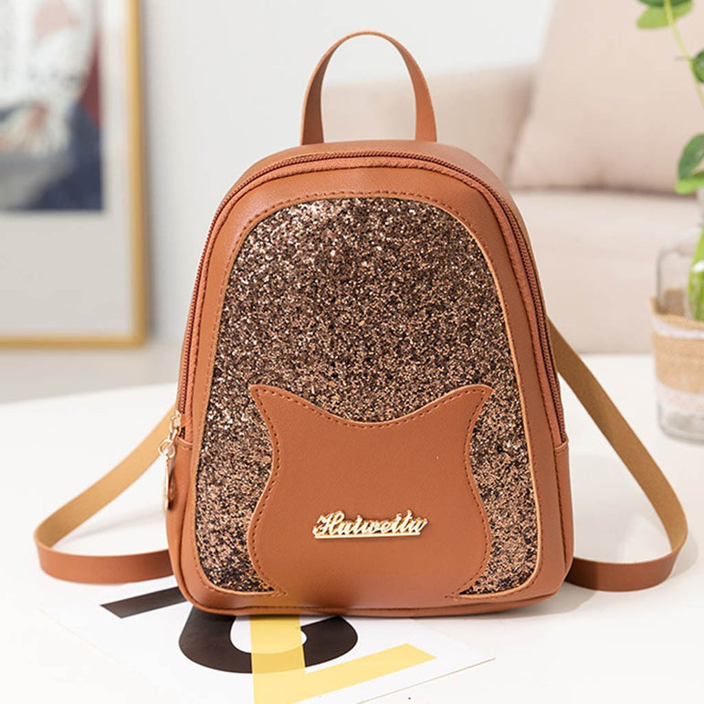 Shining Girl's Small Backpack Teenage