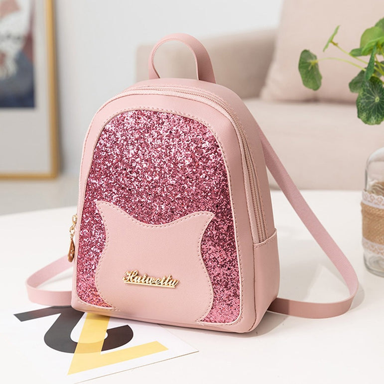 Shining Girl's Small Backpack Teenage