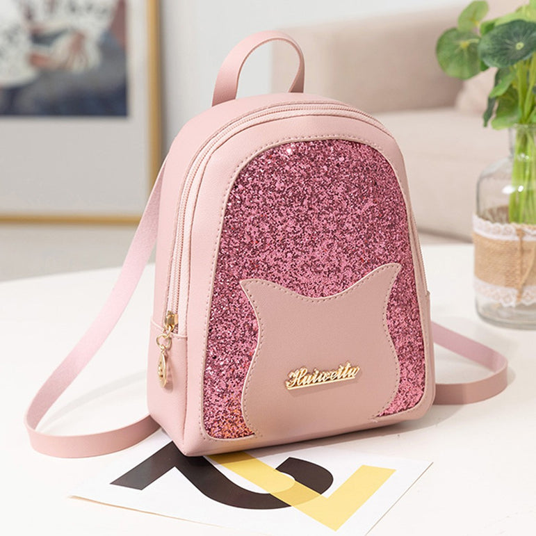 Shining Girl's Small Backpack Teenage