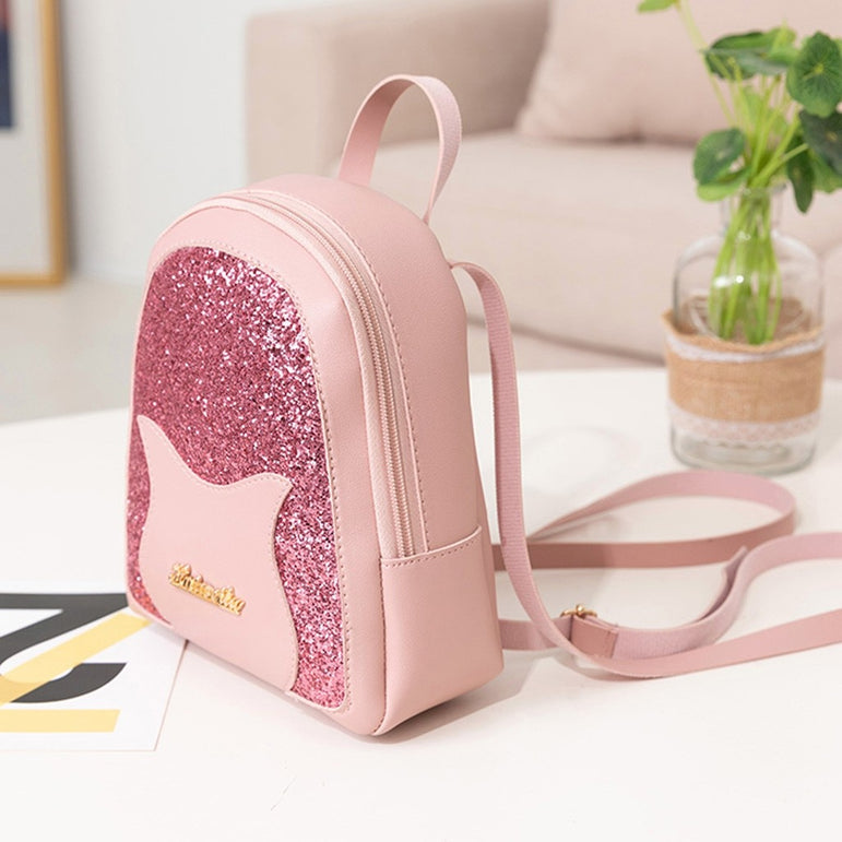 Shining Girl's Small Backpack Teenage