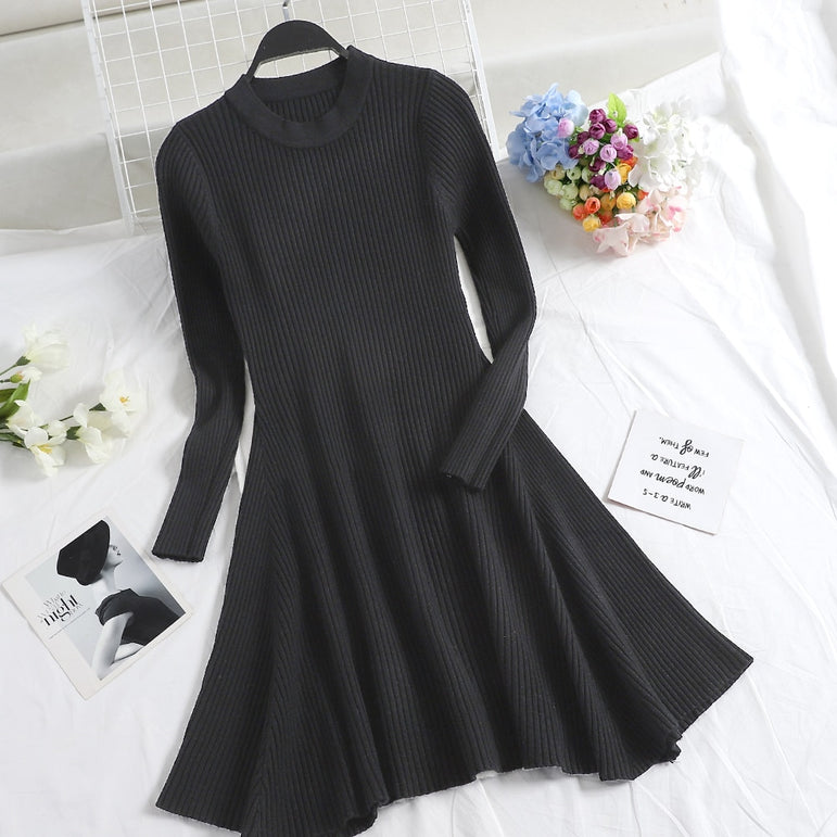 Women Long Sleeve Sweater Dress